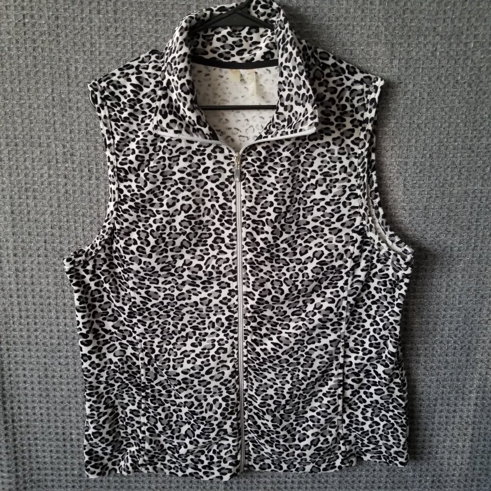 SILVERWEAR Women’s Vest Size XL Animal Print